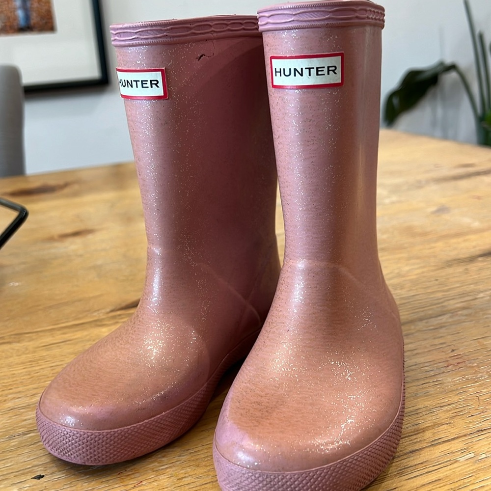 Pink Hunter boots